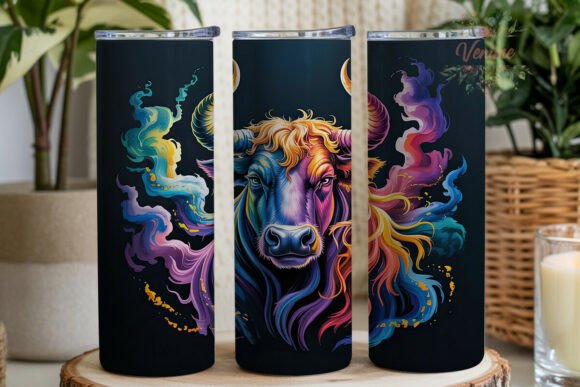 Download Majestic Bull Energy Aura Tumbler Wrap - Energy aura Collection